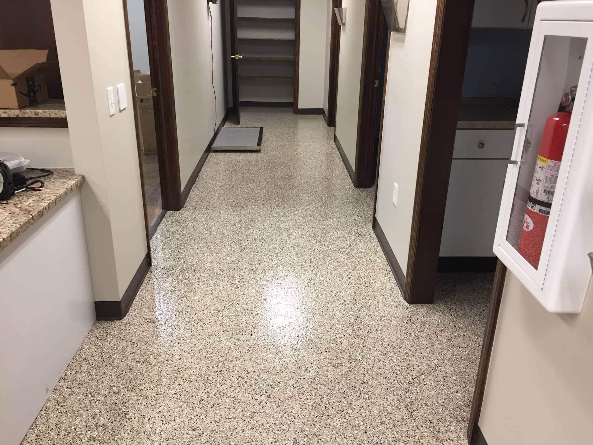 White Epoxy Basement Floor - Epoxy Flooring, Columbus Ohio